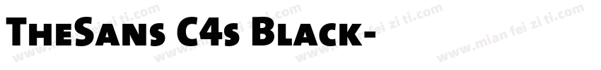 TheSans C4s Black字体转换